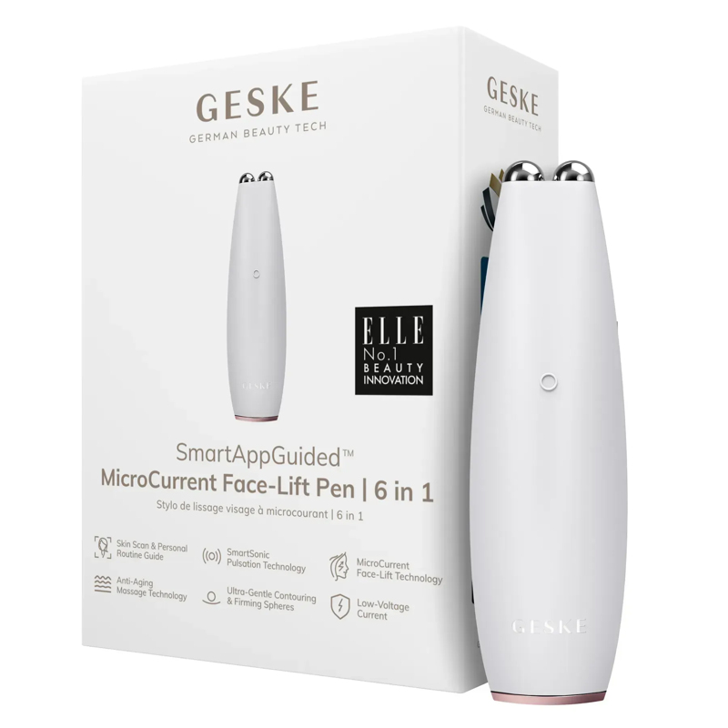 Микротоковая ручка для подтяжки лица GESKE MicroCurrent Face-Lift Pen 6в1 starlight