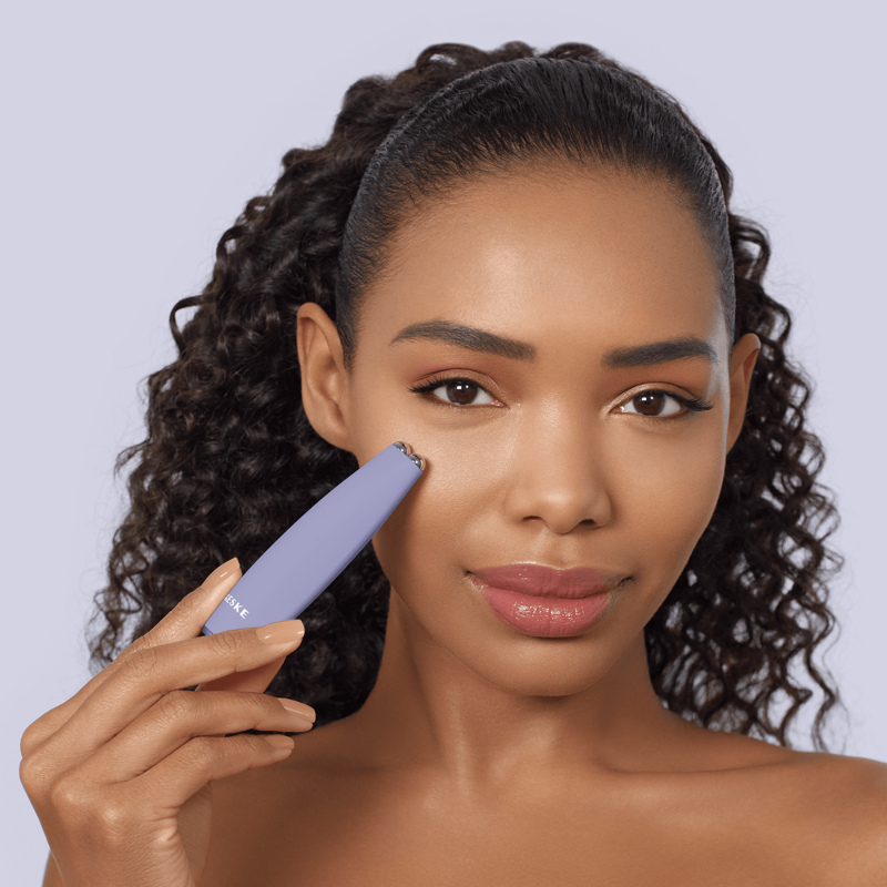 Микротоковая ручка для подтяжки лица GESKE MicroCurrent Face-Lift Pen 6в1 purple