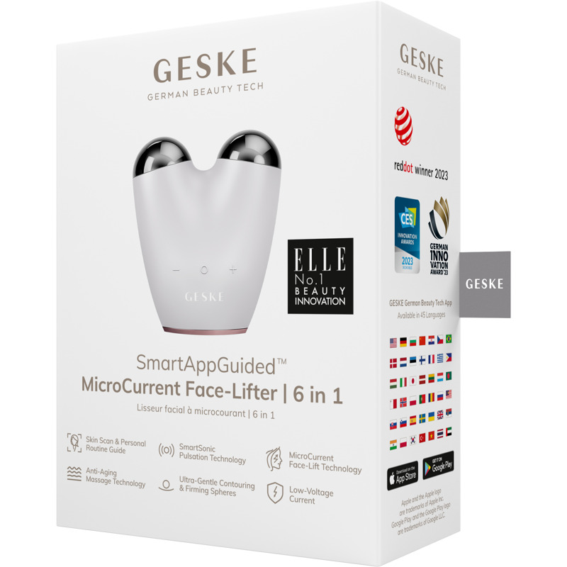 Микротоковый подтягиватель лица GESKE MicroCurrent Face-Lifter 6в1 starlight