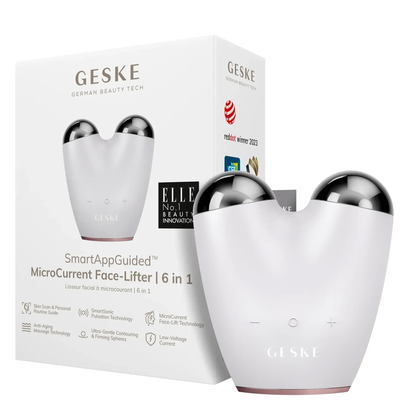 Микротоковый подтягиватель лица GESKE MicroCurrent Face-Lifter 6в1 starlight