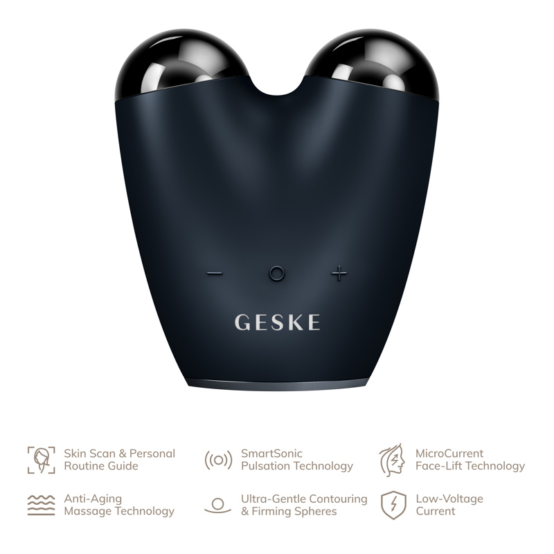 Микротоковый подтягиватель лица GESKE MicroCurrent Face-Lifter 6в1 black