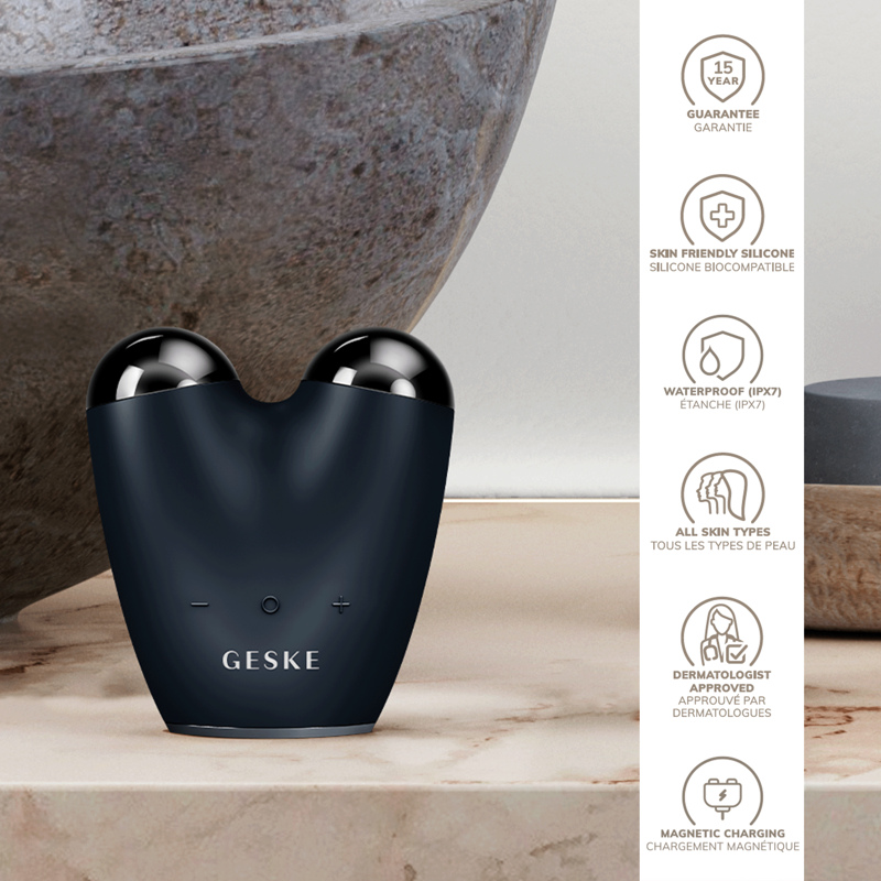 Микротоковый подтягиватель лица GESKE MicroCurrent Face-Lifter 6в1 black