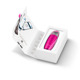 Микротоковый скрабер для кожи и устранения черных точек GESKE MicroCurrent Skin Scrubber&Blackhead Remover 9в1 magenta