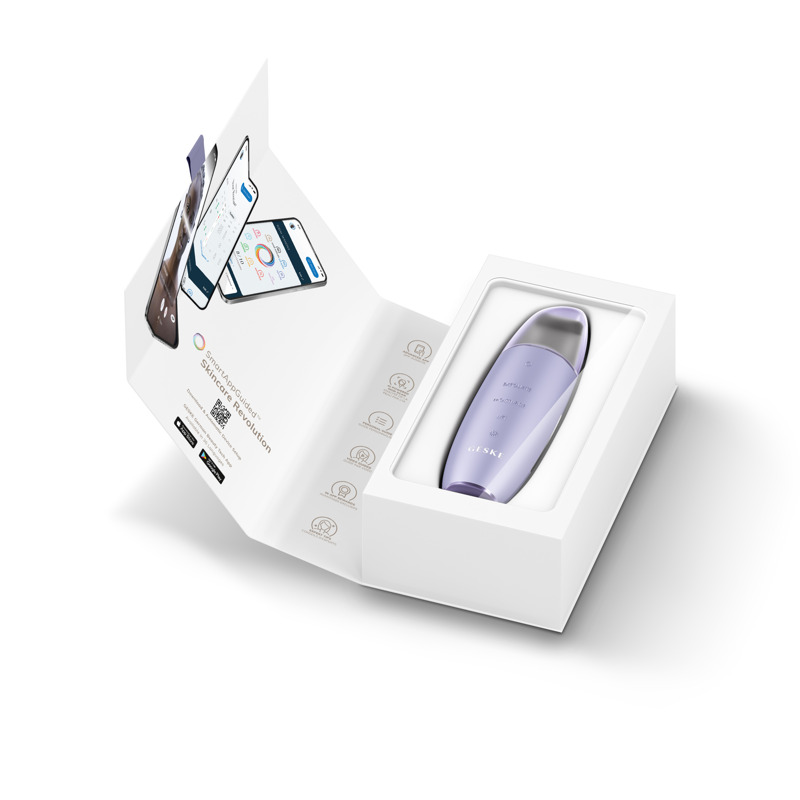 Микротоковый скрабер для кожи и устранения черных точек GESKE MicroCurrent Skin Scrubber&Blackhead Remover 9в1 purple