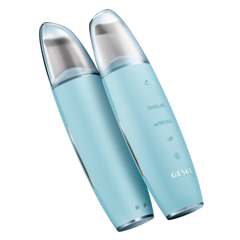 Микротоковый скрабер для кожи и устранения черных точек GESKE MicroCurrent Skin Scrubber&Blackhead Remover 9в1 turquoise