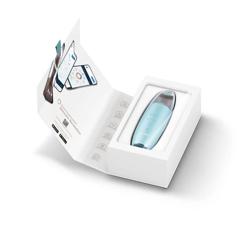 Микротоковый скрабер для кожи и устранения черных точек GESKE MicroCurrent Skin Scrubber&Blackhead Remover 9в1 turquoise
