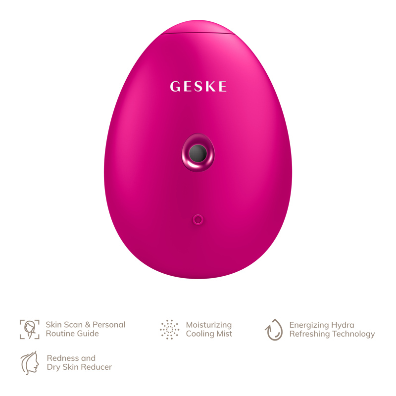 Электронный освежитель для увлажнения лица GESKE Facial Hydration Refresher 4в1 magenta