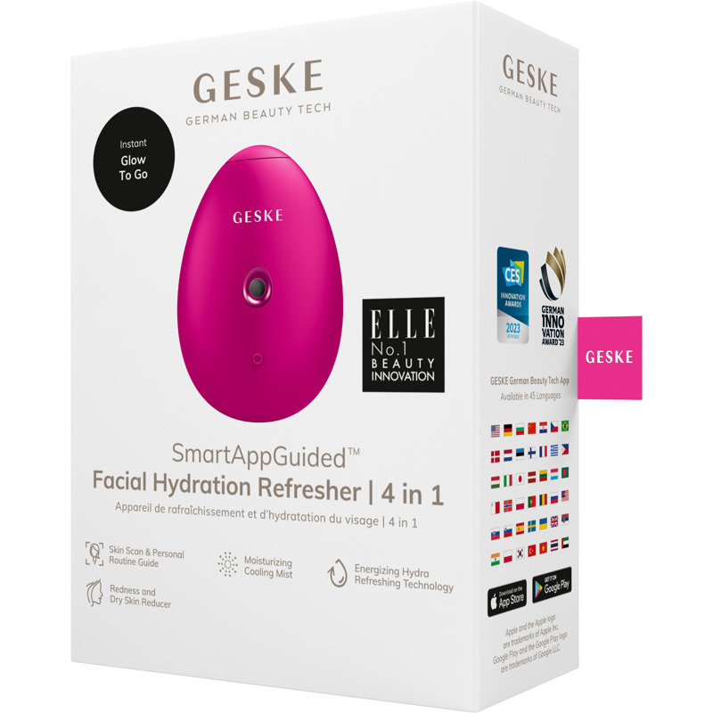 Электронный освежитель для увлажнения лица GESKE Facial Hydration Refresher 4в1 magenta