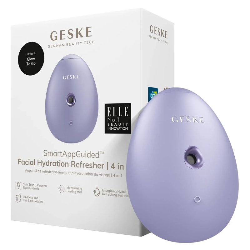 Электронный освежитель для увлажнения лица GESKE Facial Hydration Refresher 4в1 purple