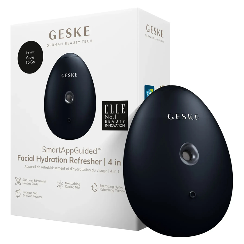 Электронный освежитель для увлажнения лица GESKE Facial Hydration Refresher 4в1 black