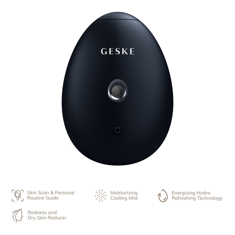 Электронный освежитель для увлажнения лица GESKE Facial Hydration Refresher 4в1 black
