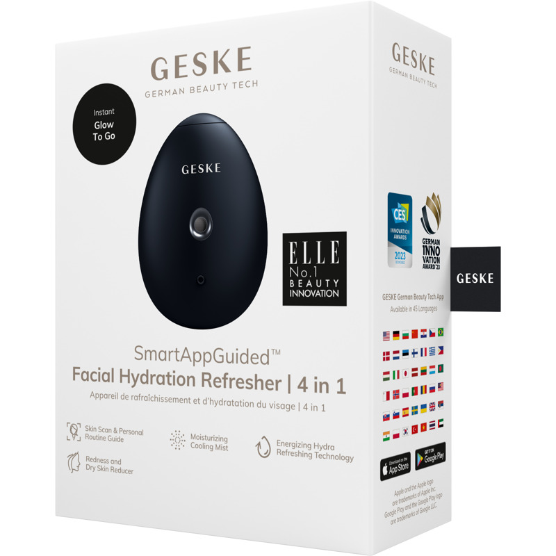 Электронный освежитель для увлажнения лица GESKE Facial Hydration Refresher 4в1 black