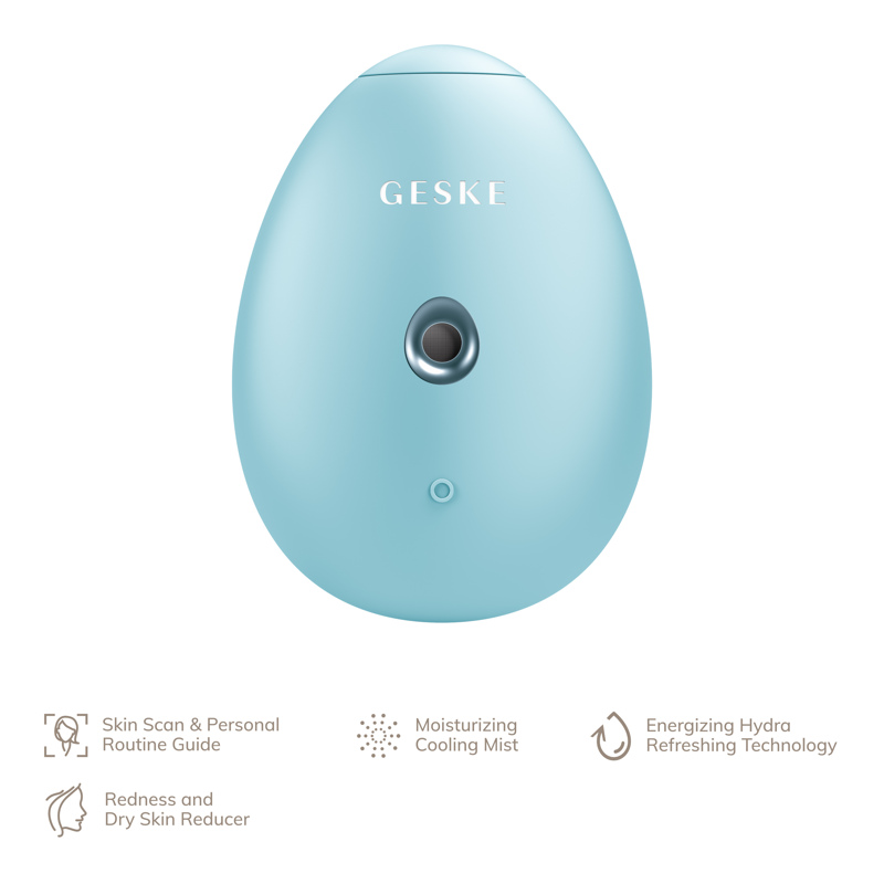 Электронный освежитель для увлажнения лица GESKE Facial Hydration Refresher 4в1 turquoise