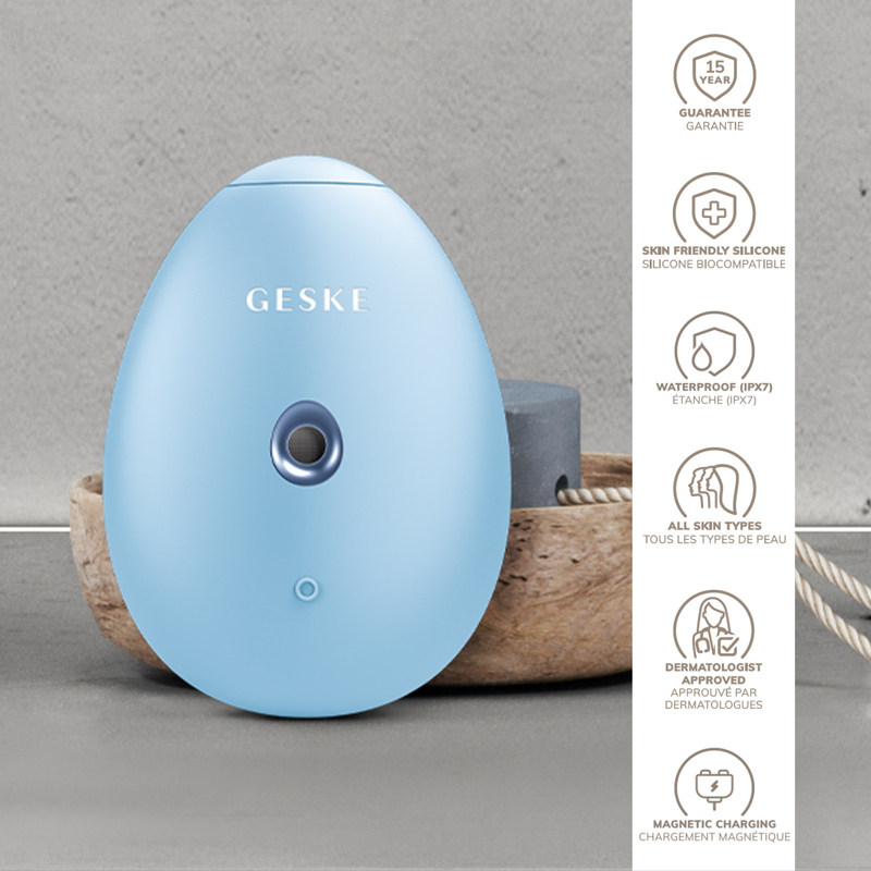 Электронный освежитель для увлажнения лица GESKE Facial Hydration Refresher 4в1 aquamarine