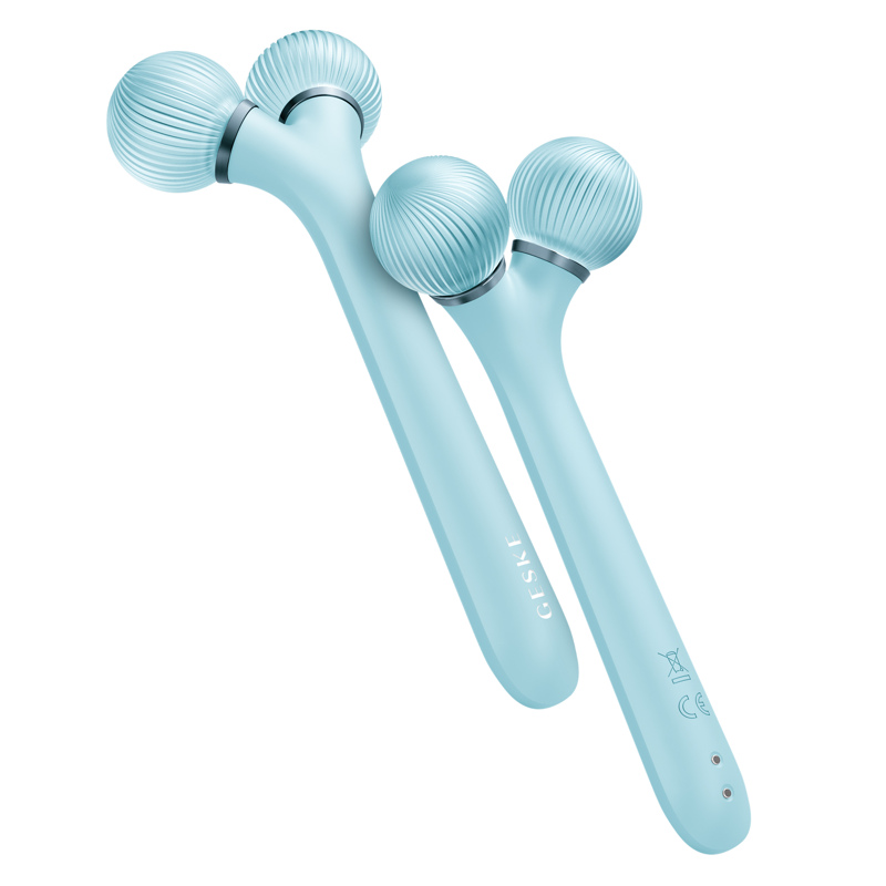 Электронный ультразвуковой ролик для лица GESKE Sonic Facial Roller 4в1 turquoise