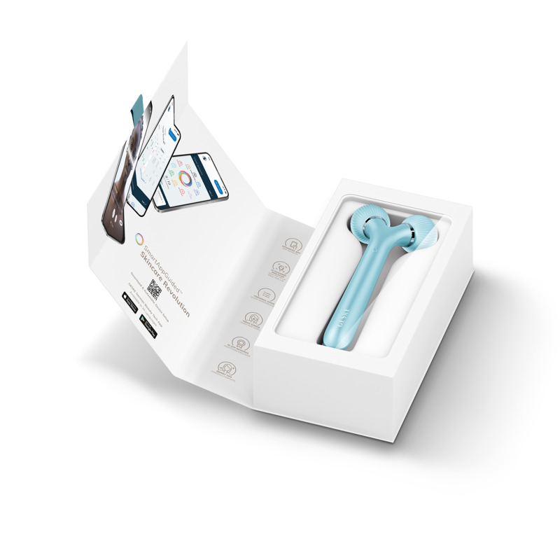 Электронный ультразвуковой ролик для лица GESKE Sonic Facial Roller 4в1 turquoise