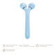 Электронный ультразвуковой ролик для лица GESKE Sonic Facial Roller 4в1 aquamarine