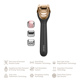 Электронный роллер для лица с микроиглами GESKE MicroNeedle Face Roller 9в1 gray