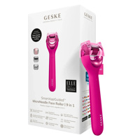 Електронний ролер для обличчя з мікроголками GESKE MicroNeedle Face Roller 9в1 magenta Електронний ролер для обличчя з мікроголками GESKE MicroNeedle Face Roller 9в1 magenta