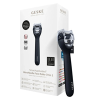 Електронний ролер для обличчя з мікроголками GESKE MicroNeedle Face Roller 9в1 black