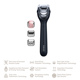 Электронный роллер для лица с микроиглами GESKE MicroNeedle Face Roller 9в1 black