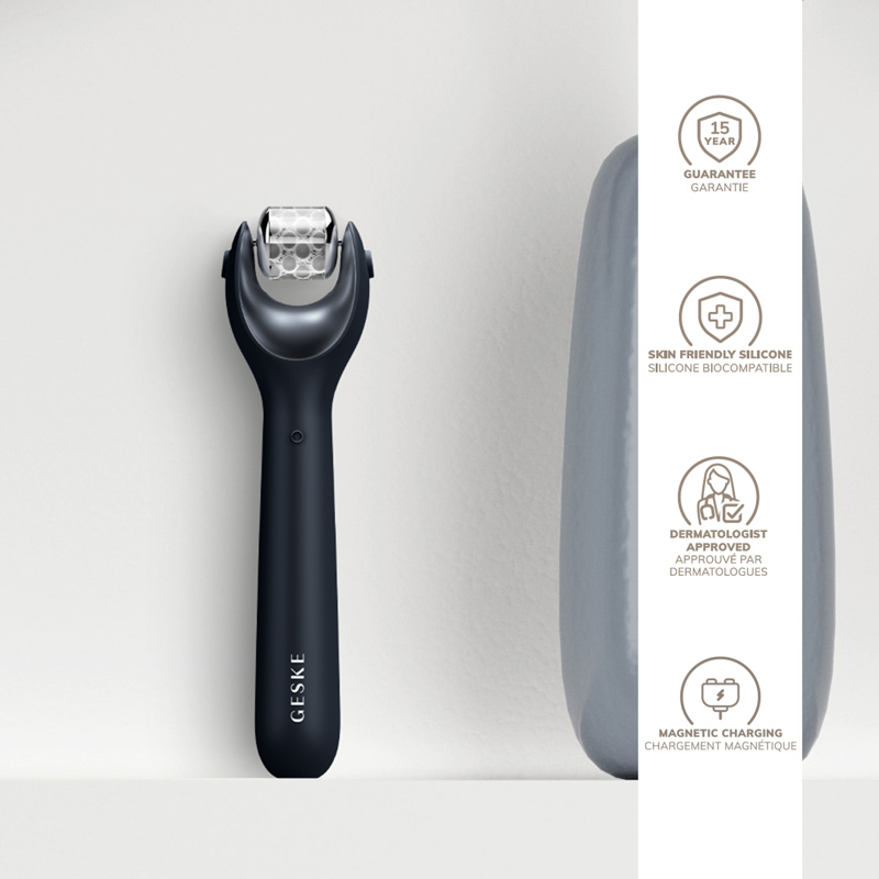 Электронный роллер для лица с микроиглами GESKE MicroNeedle Face Roller 9в1 black