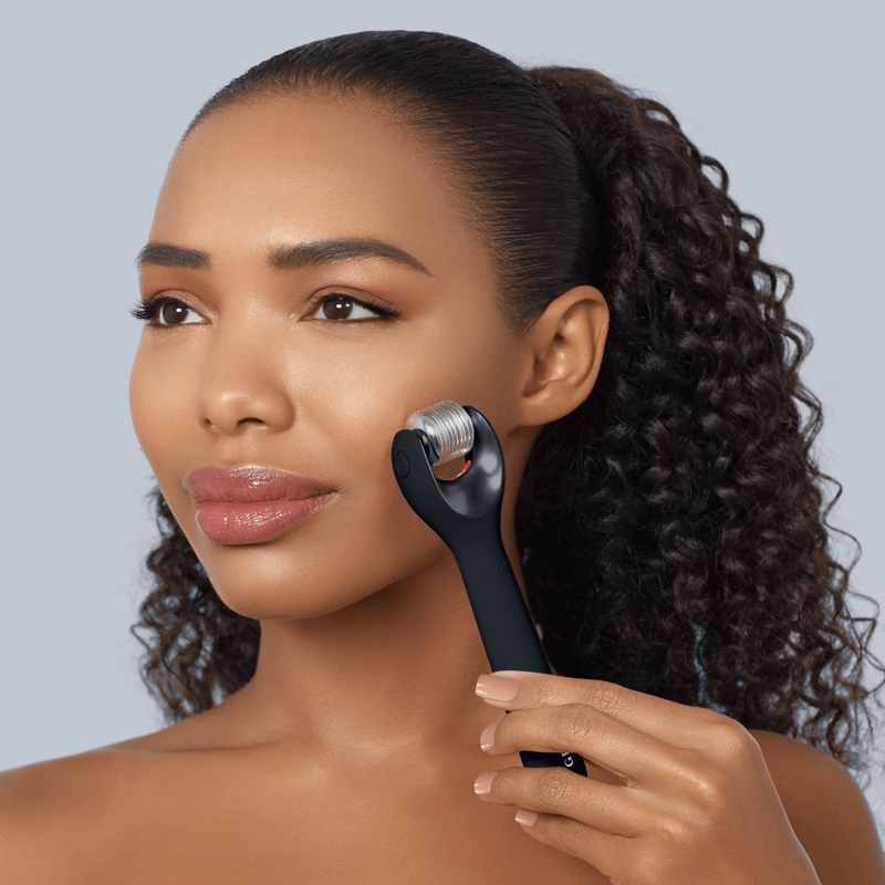 Электронный роллер для лица с микроиглами GESKE MicroNeedle Face Roller 9в1 black