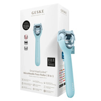 Електронний ролер для обличчя з мікроголками GESKE MicroNeedle Face Roller 9в1 turquoise