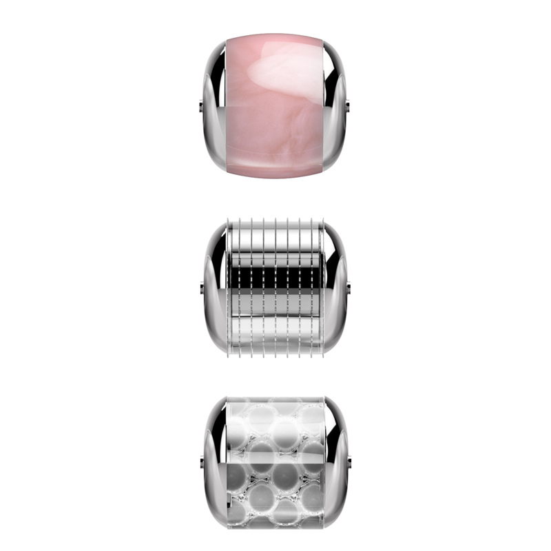 Электронный роллер для лица с микроиглами GESKE MicroNeedle Face Roller 9в1 green
