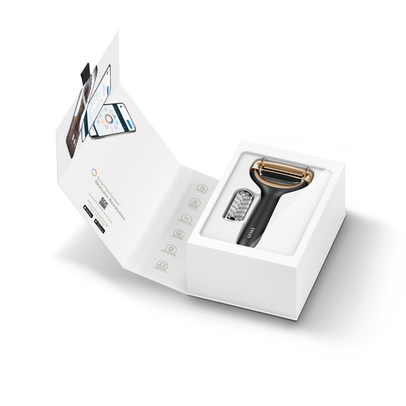 Электронный роллер для лица и тела с микроиглами GESKE MicroNeedle Face&Body Roller 8в1 gray
