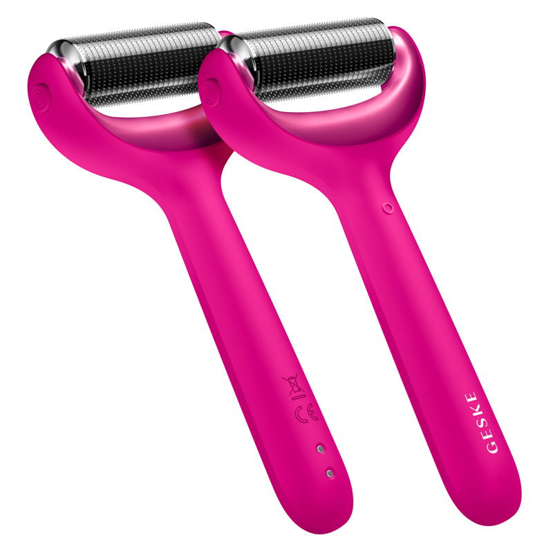 Электронный роллер для лица и тела с микроиглами GESKE MicroNeedle Face&Body Roller 8в1 magenta