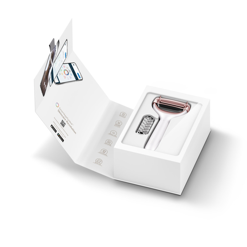 Электронный роллер для лица и тела с микроиглами GESKE MicroNeedle Face&Body Roller 8в1 starlight