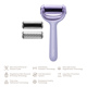 Электронный роллер для лица и тела с микроиглами GESKE MicroNeedle Face&Body Roller 8в1 purple