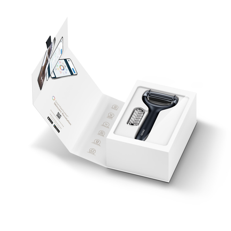 Электронный роллер для лица и тела с микроиглами GESKE MicroNeedle Face&Body Roller 8в1 black