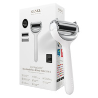 Електронний ролер для обличчя та тіла з мікроголками GESKE MicroNeedle Face&Body Roller 8в1 white Електронний ролер для обличчя та тіла з мікроголками GESKE MicroNeedle Face&Body Roller 8в1 white