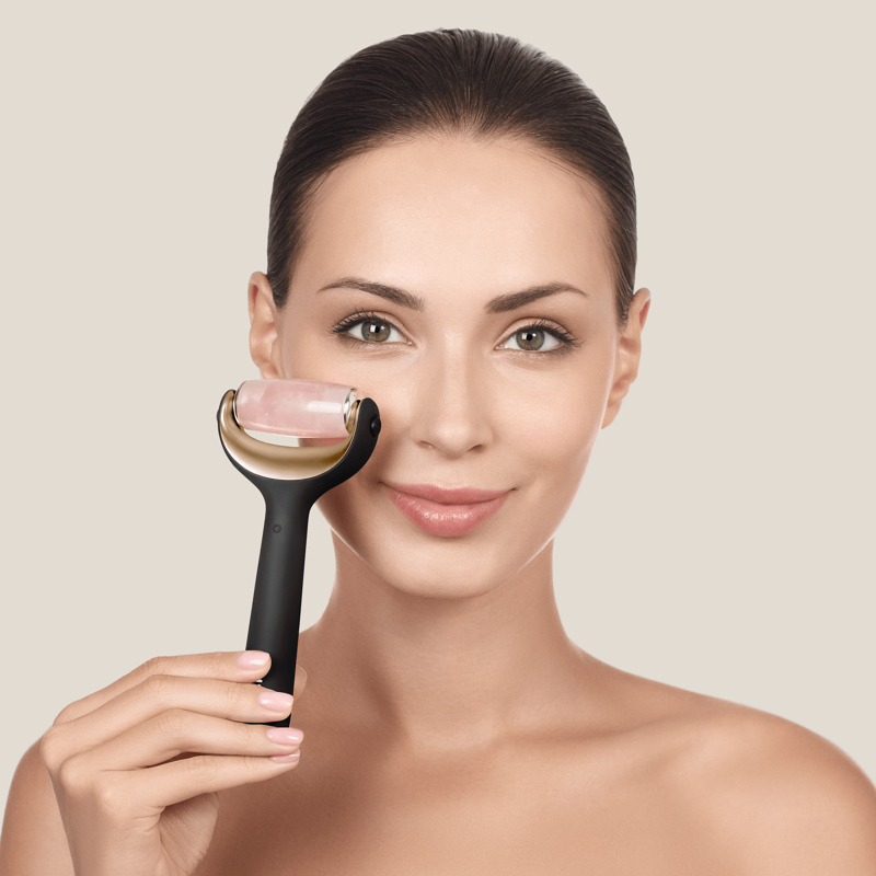 Ролер для голкової мезотерапії обличчя та тіла GESKE MicroNeedle Face&Body Roller 9в1 gray