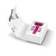 Ролер для голкової мезотерапії обличчя та тіла GESKE MicroNeedle Face&Body Roller 9в1 magenta
