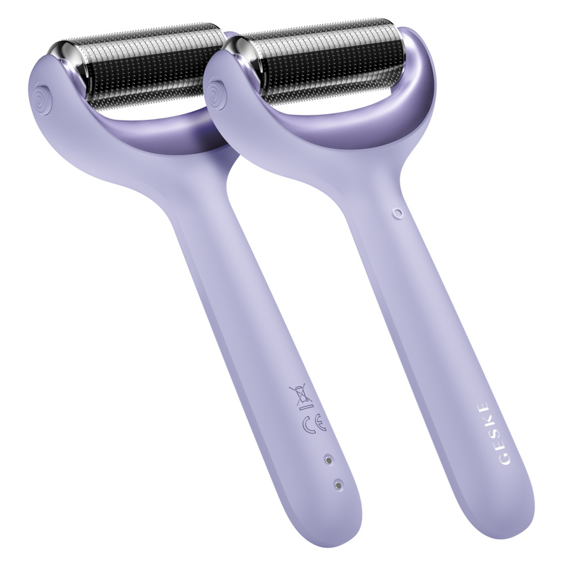 Ролер для голкової мезотерапії обличчя та тіла GESKE MicroNeedle Face&Body Roller 9в1 purple