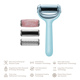 Ролик для голкової мезотерапії обличчя та тіла GESKE MicroNeedle Face&Body Roller 9в1 turquoise