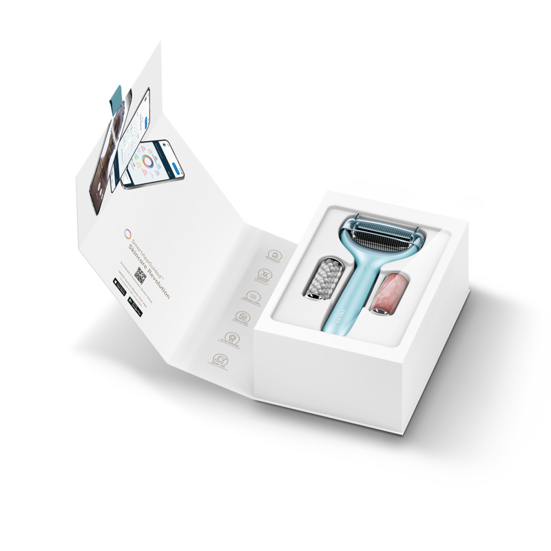 Ролик для голкової мезотерапії обличчя та тіла GESKE MicroNeedle Face&Body Roller 9в1 turquoise