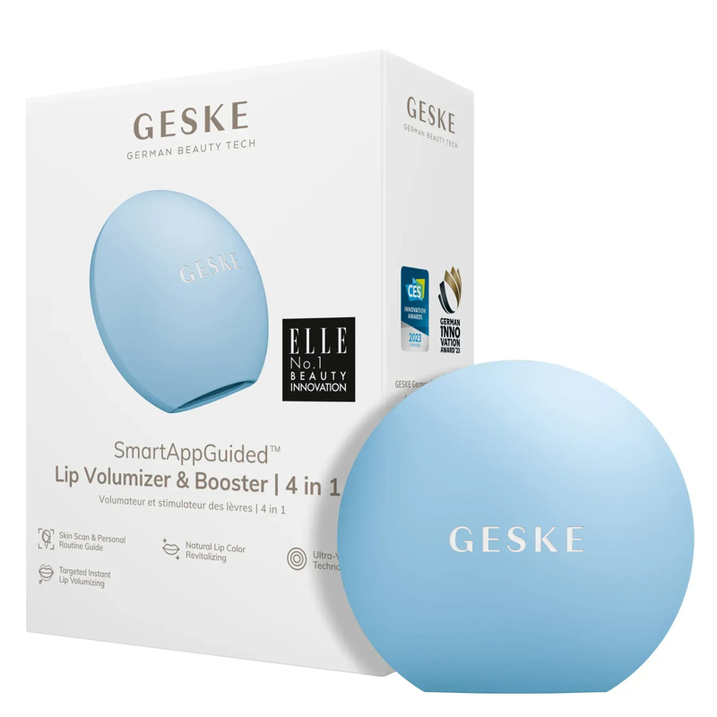 Пристрій для збільшення об'єму губ GESKE Lip Volumizer&Booster 4в1 Small aquamarine