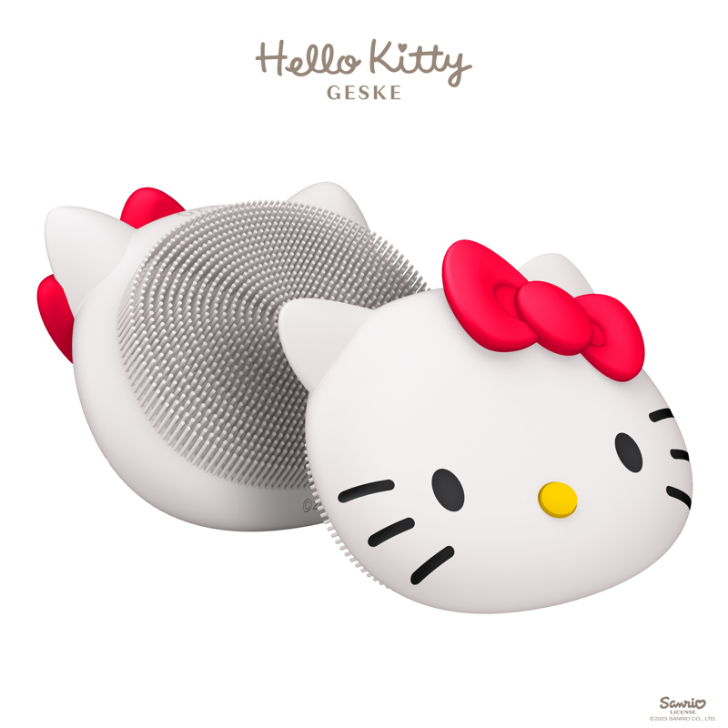 Щетка для лица GESKE Facial Brush 3 в 1 by Hello Kitty пудровый