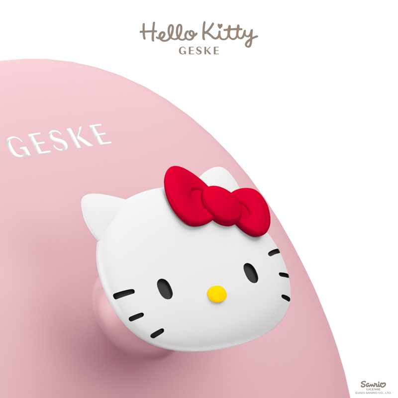 Щетка для лица GESKE Facial Brush 3 в 1 by Hello Kitty розовый с держателем