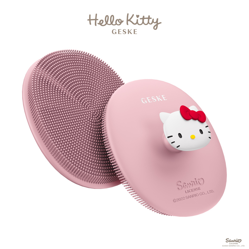 Щетка для лица GESKE Facial Brush 3 в 1 by Hello Kitty розовый с держателем
