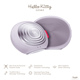Электронная звуковая термо щетка для лица GESKE Sonic Thermo Facial Brush 5 в 1 by Hello Kitty фиолетовый
