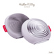 Электронная звуковая термо щетка для лица GESKE Sonic Thermo Facial Brush 5 в 1 by Hello Kitty фиолетовый