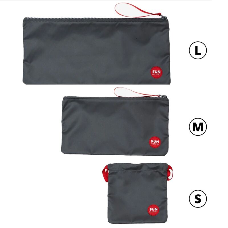 Сумка для секс-іграшок Fun Factory TOYBAG, S, сіра, кисет, 14x14 см Сумка для секс-іграшок Fun Factory TOYBAG, S, сіра, кисет, 14x14 см