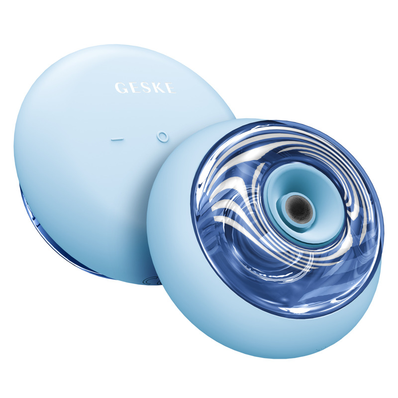 Массажер для лица и тела GESKE Sonic Cool&Warm Face and Body Massager 9в1 aquamarine