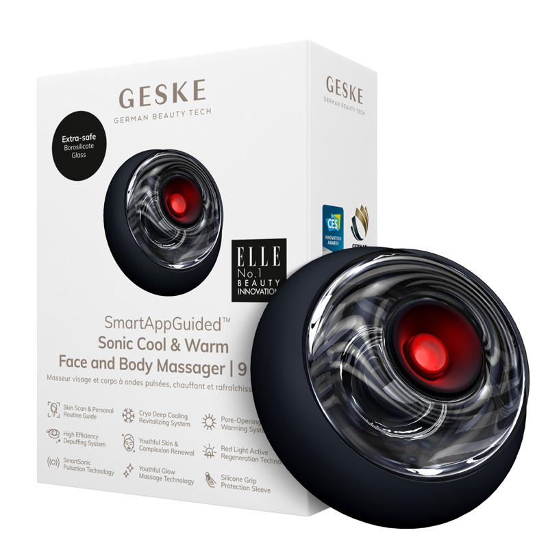 Массажер для лица и тела GESKE Sonic Cool&Warm Face and Body Massager 9в1 black