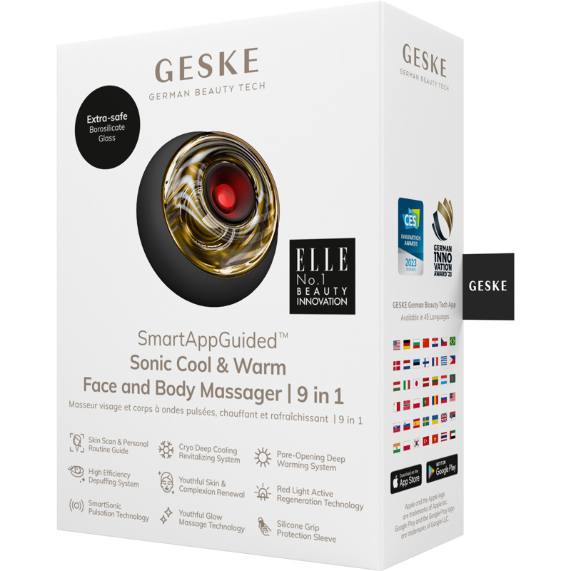 Массажер для лица и тела GESKE Sonic Cool&Warm Face and Body Massager 9в1 gray